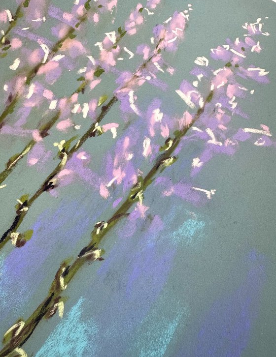 Set of 2 Pastel Wild orchids