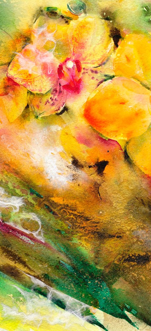 Golden Orchid by Anjana Cawdell