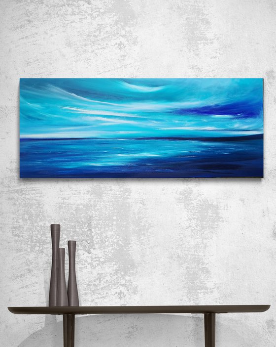 For the Love of Blue I - seascape, emotional, panoramic