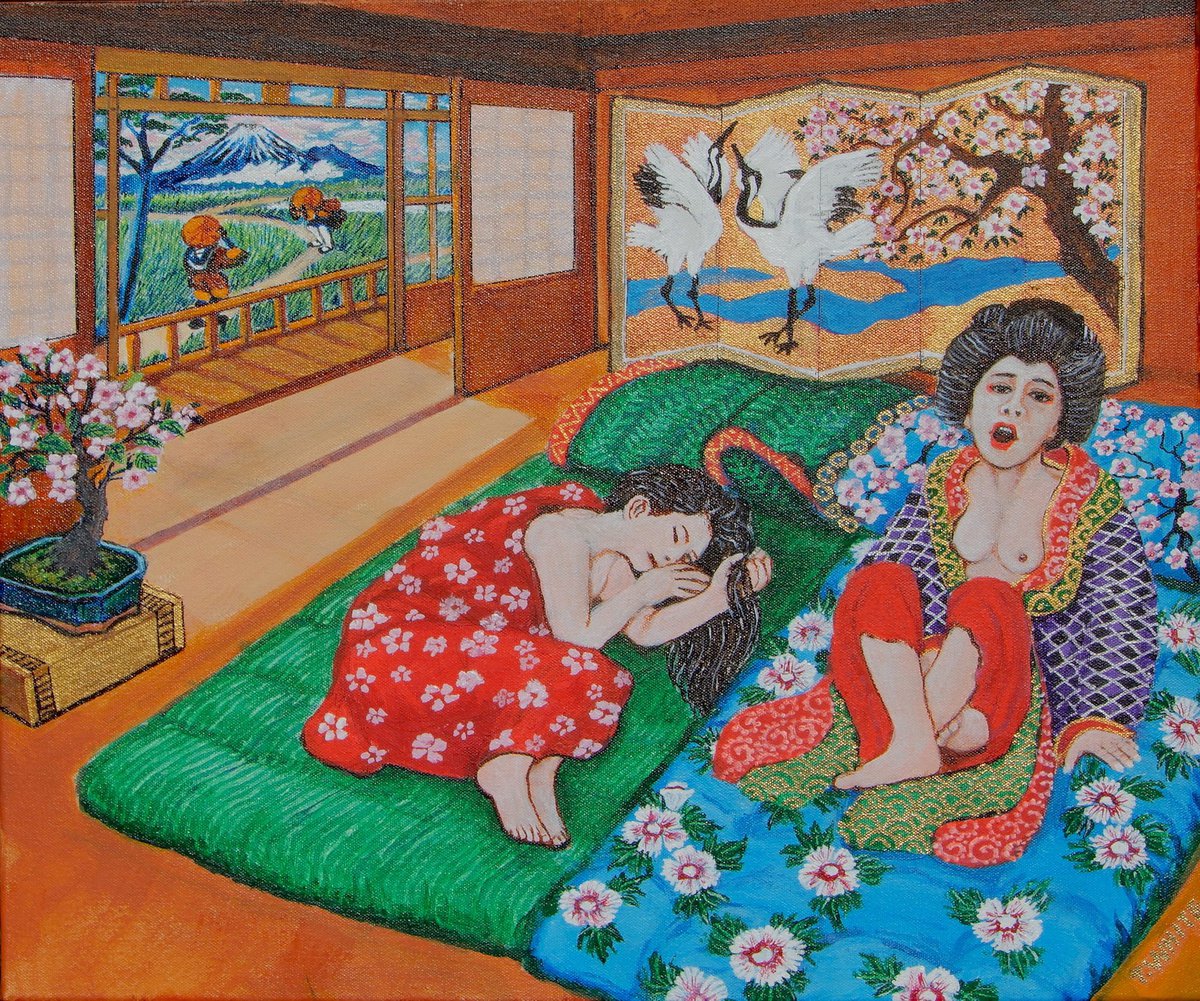 Sakura Geishas by Timothy White