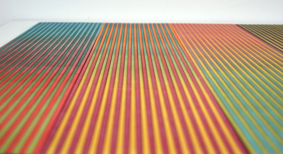 Seven Panel Stripe Colour Study