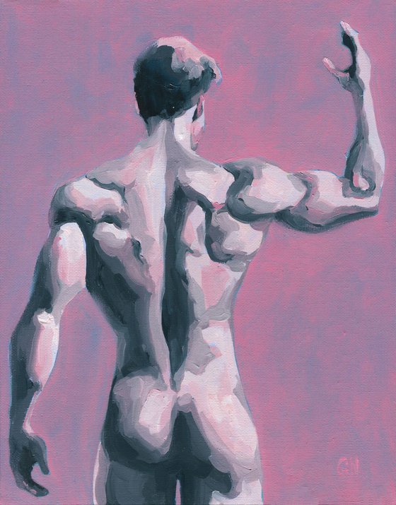 Interrupted Gesture -Male nude