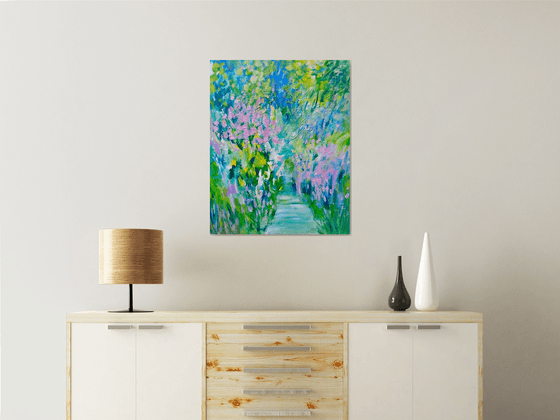 Summer Path with Blossom Trees III