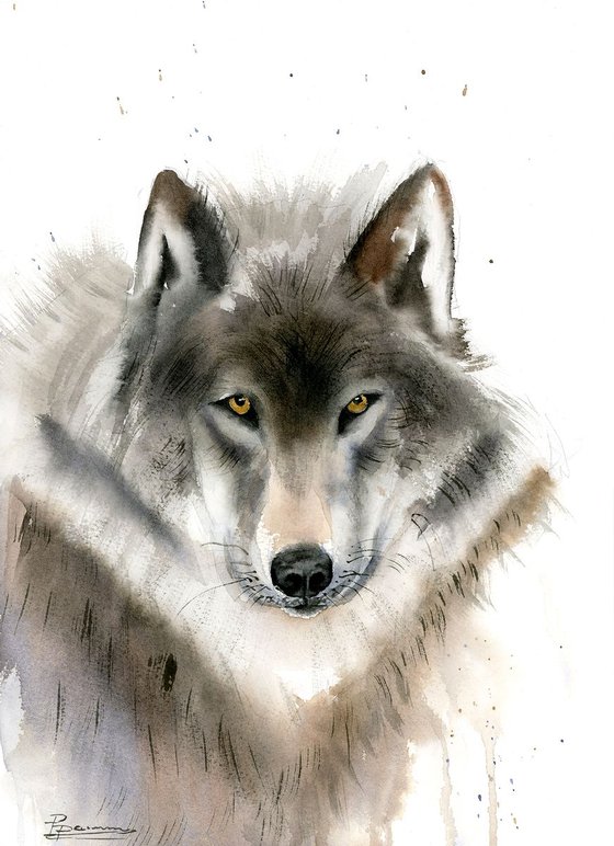 Wolf portrait