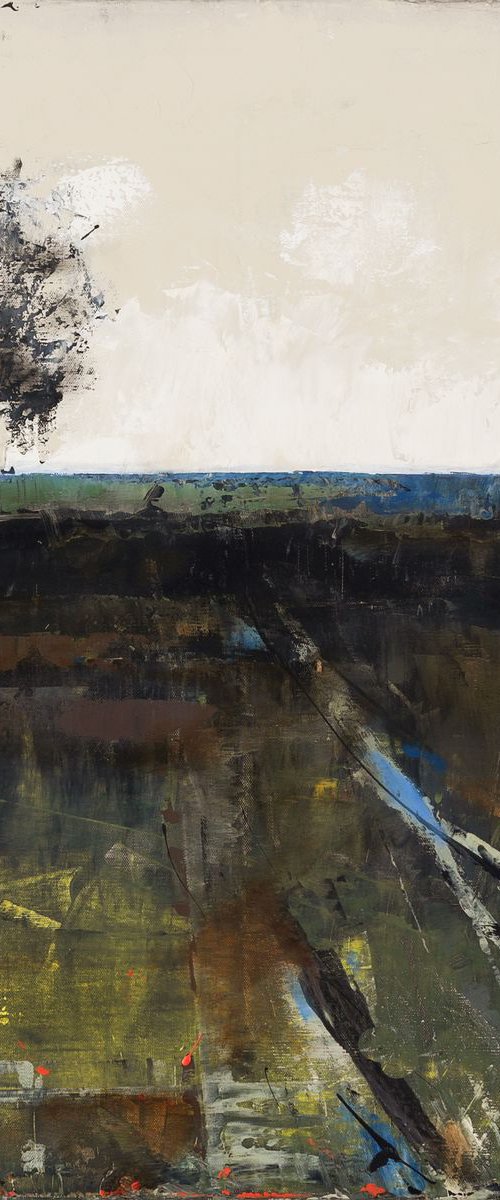 Road to Home 30x30" 76x76cm Contemporary Art by Bo Kravchenko by Bo Kravchenko
