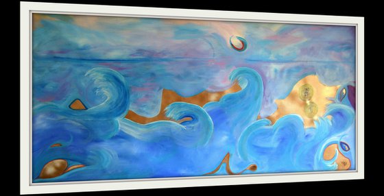 Big dancing party on the beach