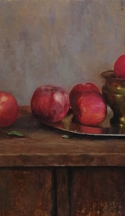 Still life with red apples by Radosveta Zhelyazkova