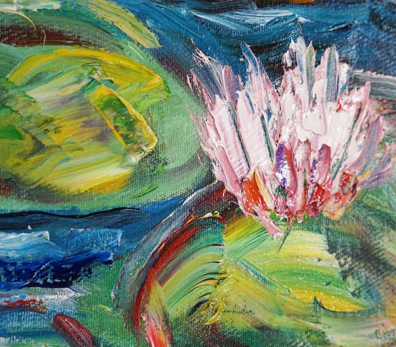 Magical Water Lilies M 1 / Oil