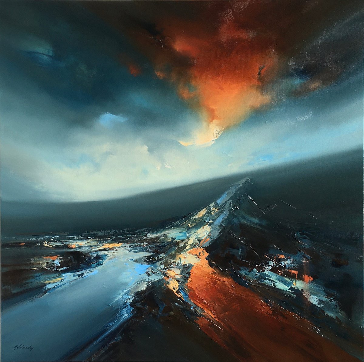 Tension By Beata Belanszky Demko, 35 X 35, Artwork For Sale On Artfinder
