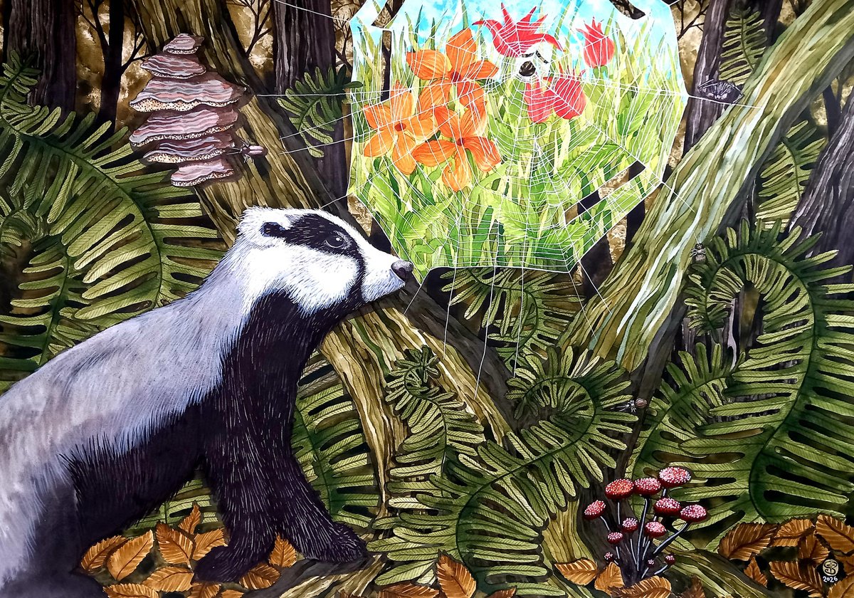 Painting , The Web By Terri Smith, 33 X 23, Artwork For Sale On Artfinder