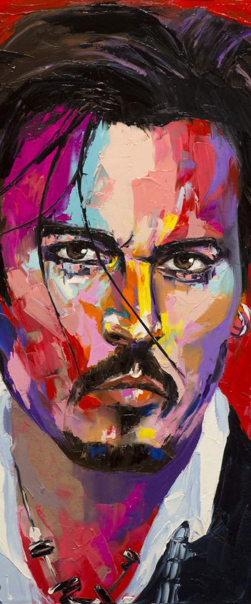 Face of a man with hundred faces by Lana Frey