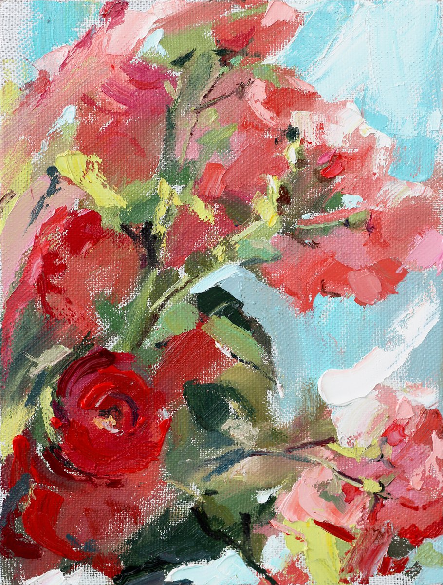 Red rose by Yuliia Meniailova