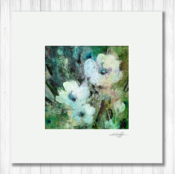 Floral Delight 35 - Textured Floral Abstract Painting by Kathy Morton Stanion