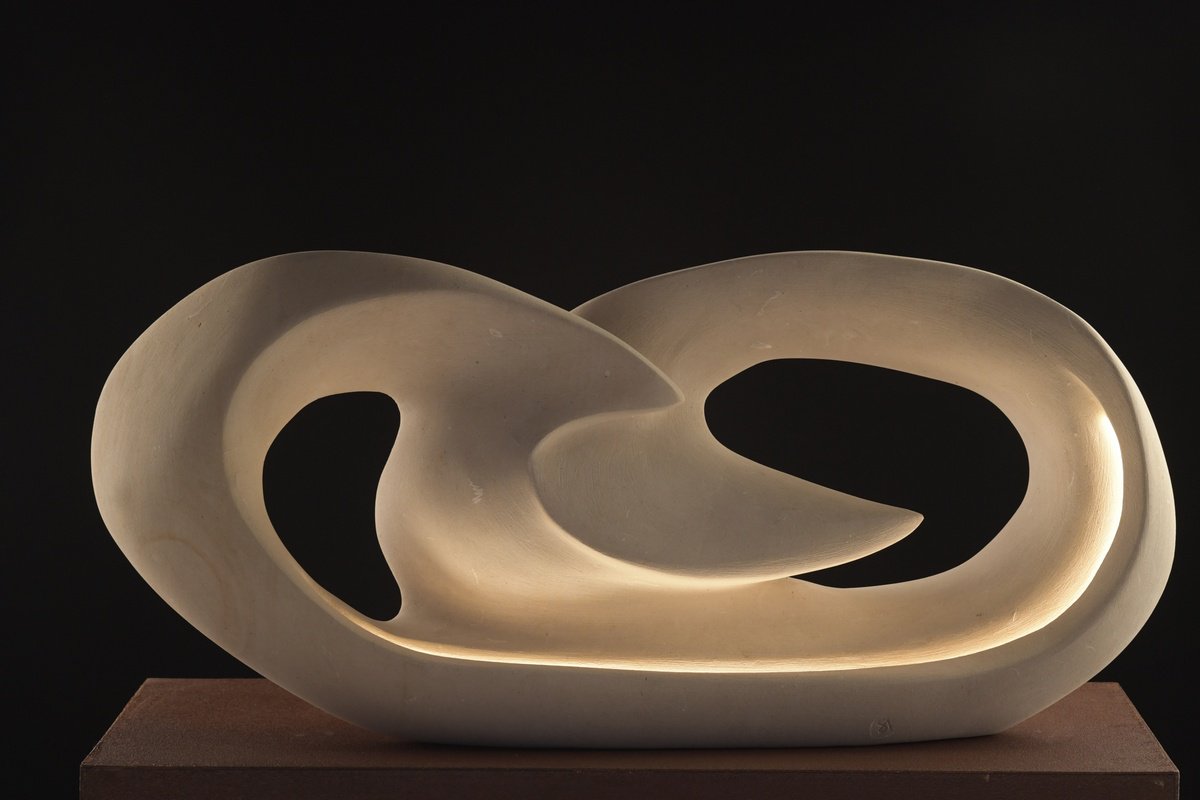 Abstract Stone Sculpture By Andrea Serra, 33 X 15, Incontro, Original Artwork