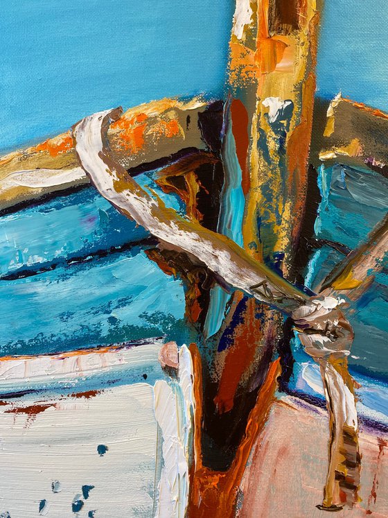 Old fishing boat
