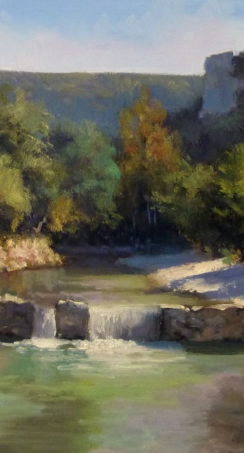 Body of Water near Sisteron. by Pascal Giroud