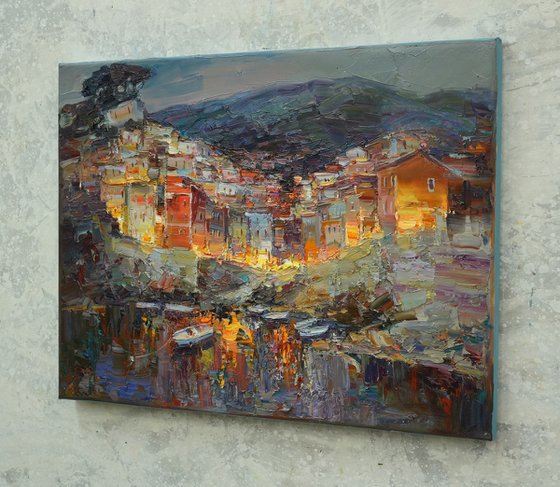 Evening of Riomaggiore