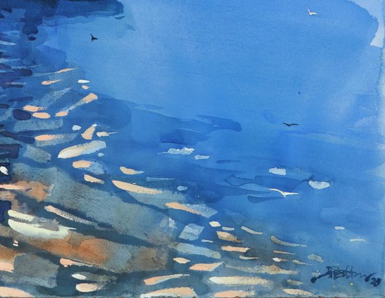 Canoeing stirring the blues
