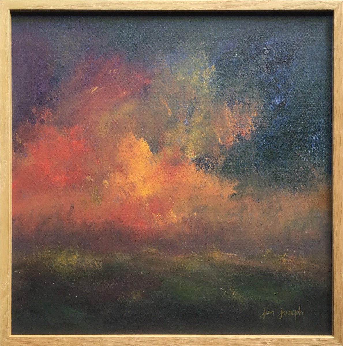Force of Nature - Framed acrylic painting, 40 x 40cm by Jon Joseph