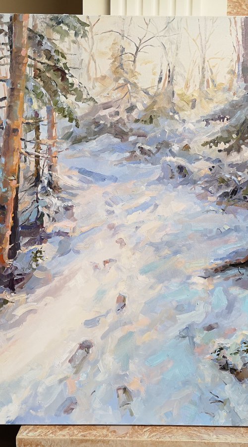 March snow (24x24x2") by Alexander Koltakov