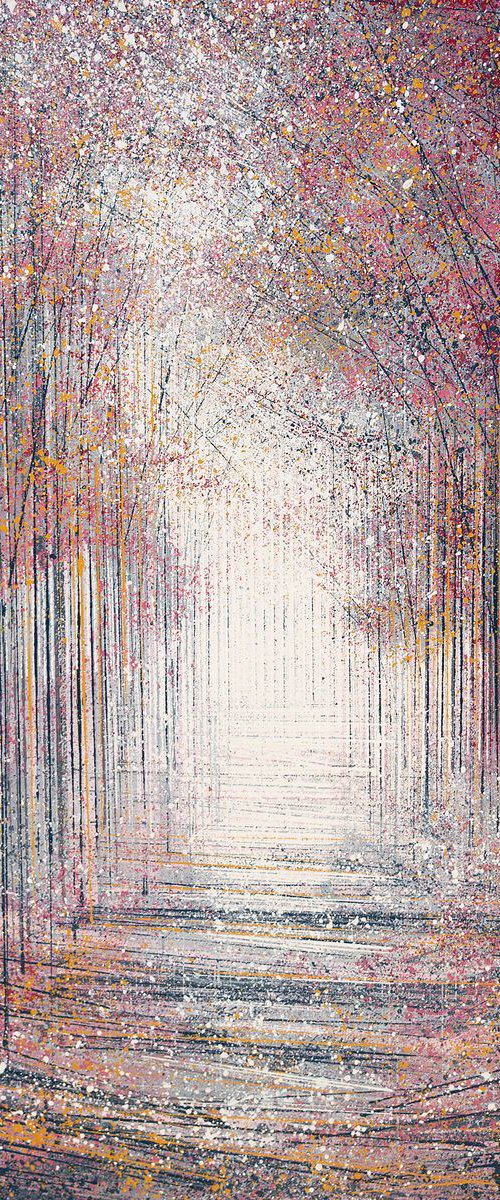 Forest Path In Cool Evening Light by Marc Todd