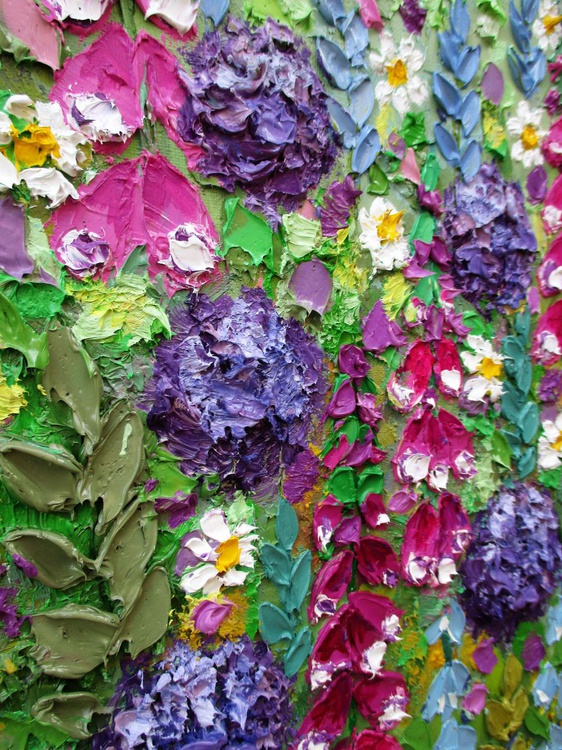 Foxgloves And Aliums By Paige Castile Artfinder