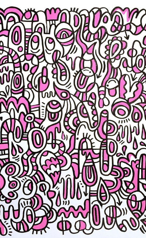 Abstract Shapes in Pink by Luke Crump