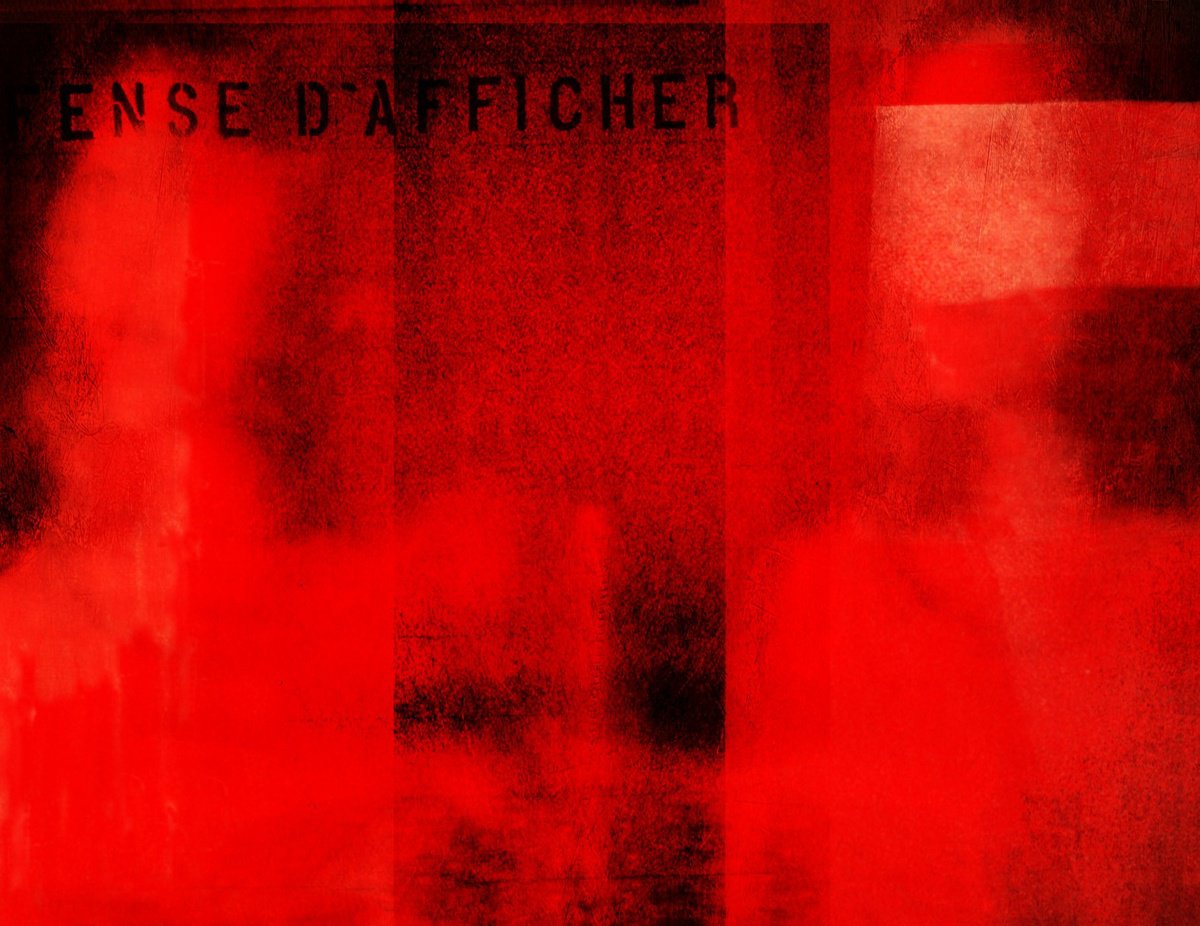 Surrealistic Portrait Giclee Print By Philippe Berthier, 26 X 20", Defense D