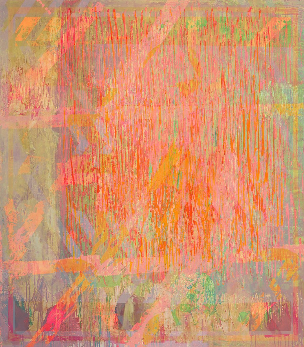 Abstract Print By The Most Active, 16 X 19", It Wasthen, Original Artwork