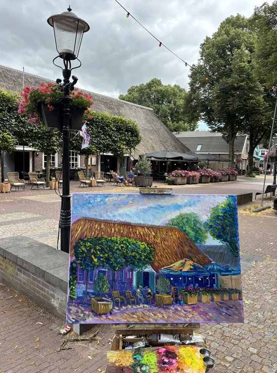Dutch Village Cafe Terrace in Dalen