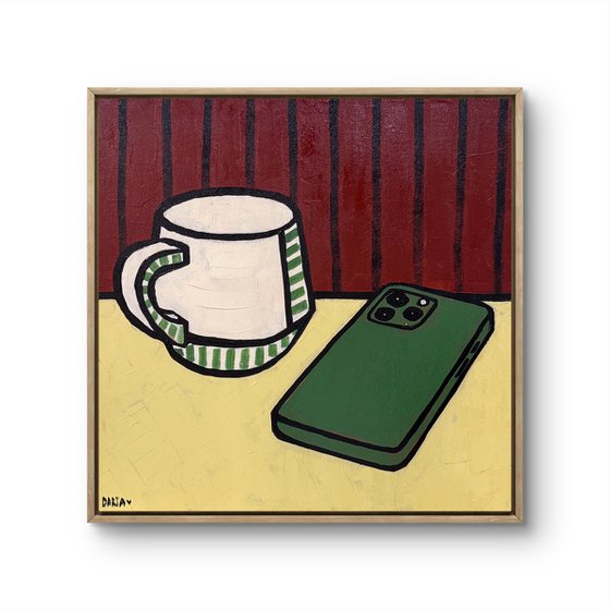 Still Life with Mug and Phone