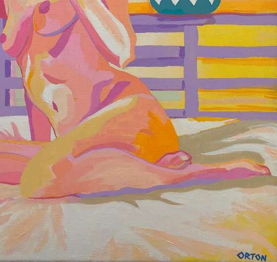 Abstract Female Nude Figure Study