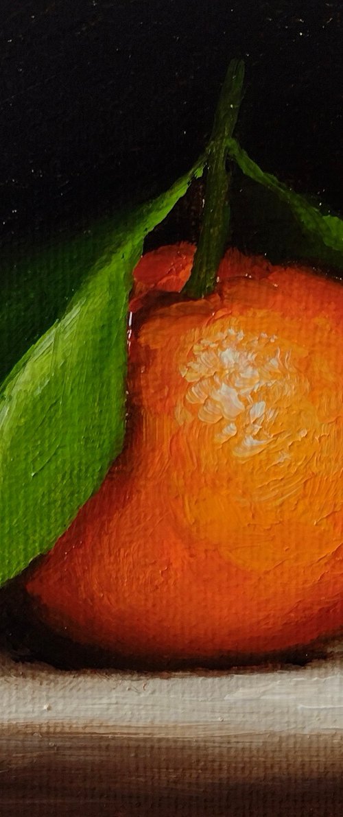Little Clementine orange still life by Jane Palmer Art