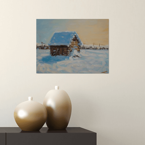 Winter barn