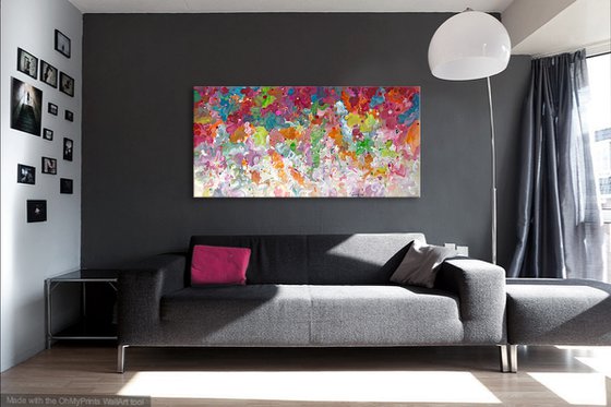 'Ludere iris II' - 72x36"