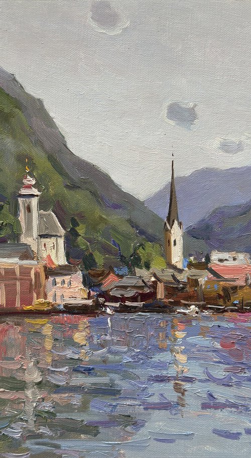 Hallstatt Austria Landscape by Evgeniia Mekhova