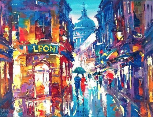 Evening  lights(LONDON) by Andrej  Ostapchuk