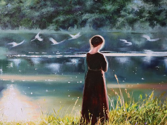 Pride and Prejudice, Original Oil Painting