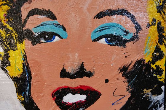 The Best Soup 140cm x 100cm Marilyn Monroe Texture Urban Pop Art