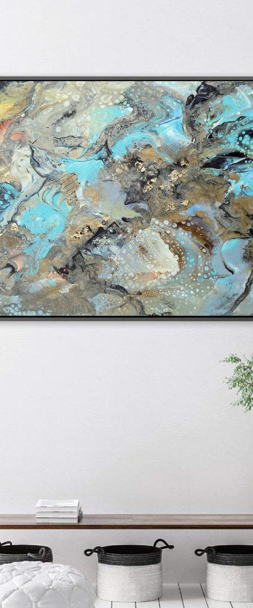 Abstract painting art by Areti Ampi