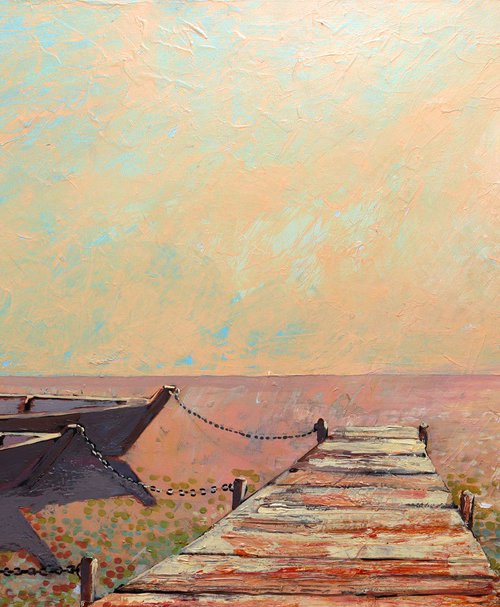 Sunlit Pier: (SPACES Series) by Rakhmet Redzhepov