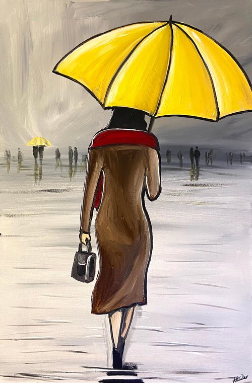 The Yellow Umbrella by Aisha Haider
