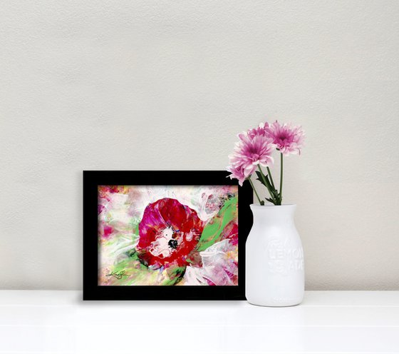 Blooming Magic 202 - Framed Floral Painting by Kathy Morton Stanion