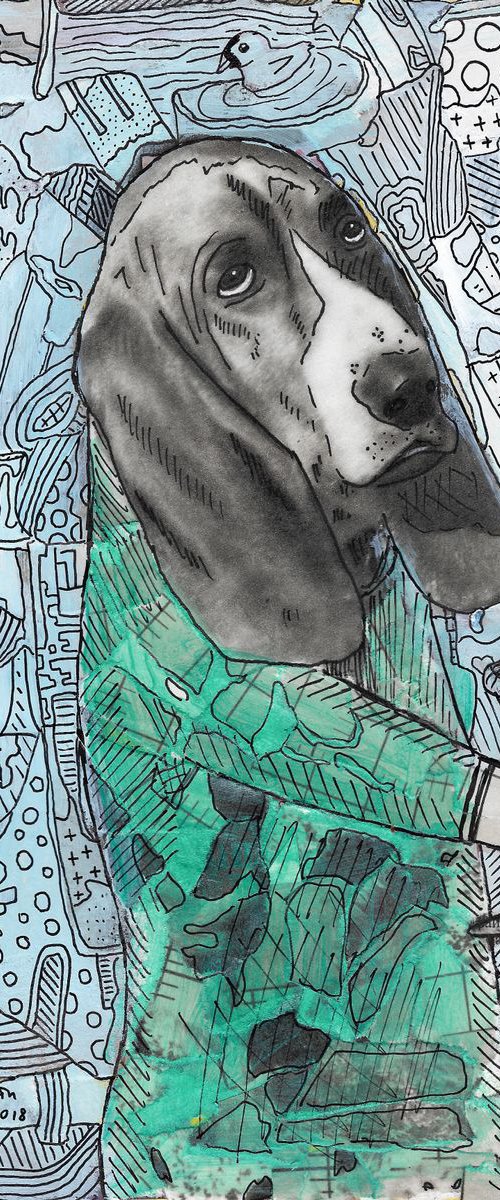 Drinking dog #4 by Pavel Kuragin