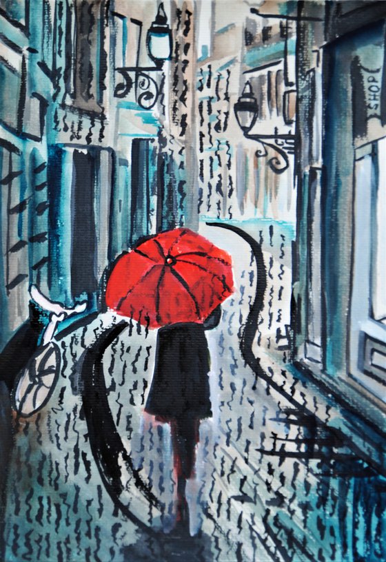 Rainy Day / 42 x 29.7 cm