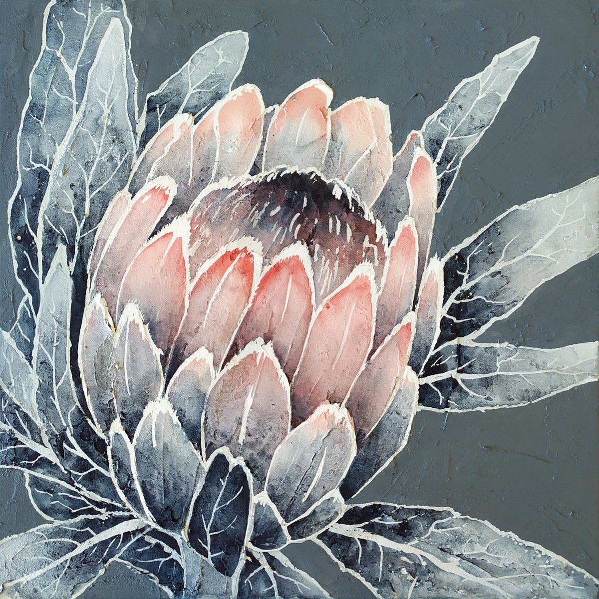 MONOCHROME PROTEA by Ekaterina Prisich