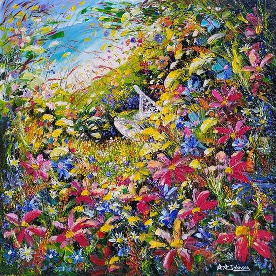 Black Friday sale art - 'Impressionist Garden'