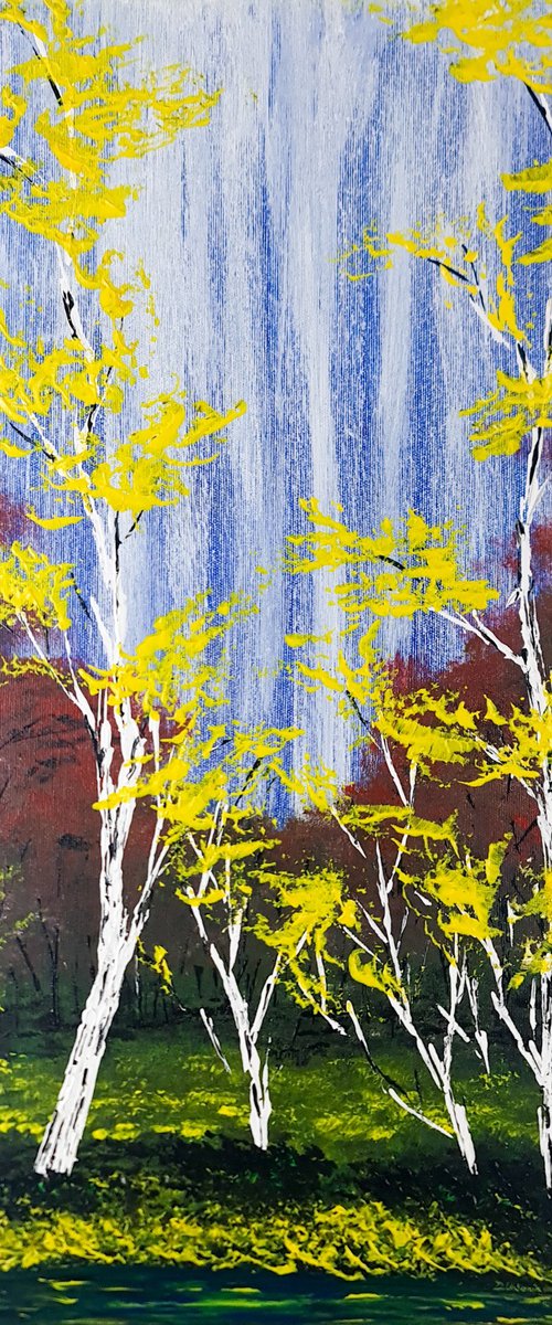 Heavenly Birches 3 by Daniel Urbaník