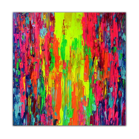 TOCCATA II 100x100x4cm - 3D High Gallery Quality, Heavy Textured, Relief Painting