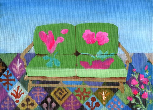 Petit canapé pour couleur d'intérieur by Anne Aubert